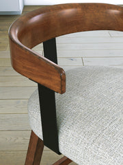 Ralene Medium Brown Counter Height Barstool, Set of 2 - D594-224