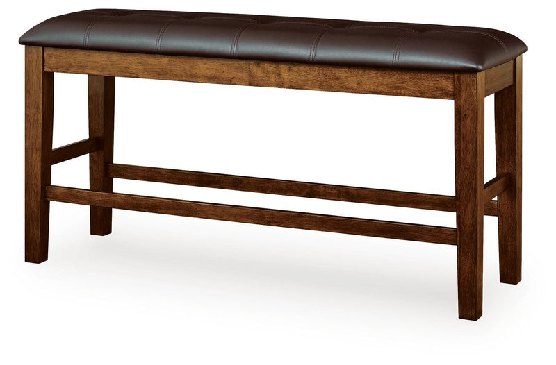 Ralene Medium Brown Counter Height Dining Bench - D594-09