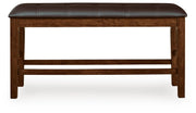 Ralene Medium Brown Counter Height Dining Bench - D594-09