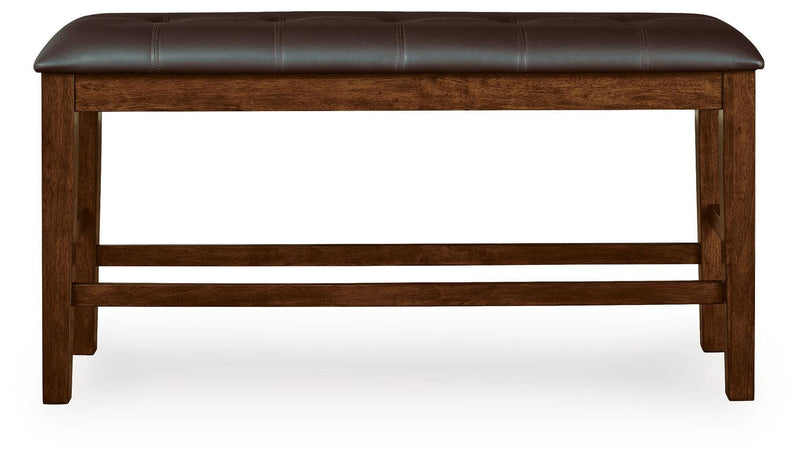 Ralene Medium Brown Counter Height Dining Bench - D594-09
