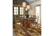 Ralene Medium Brown Counter Height Dining Extension Table - D594-42 - Gate Furniture