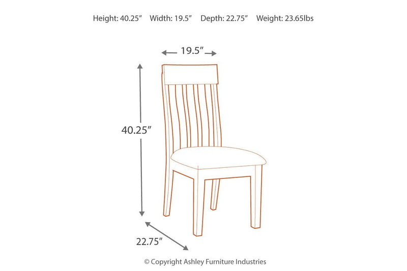 Ralene Medium Brown Dining Chair (Set of 2) - Gate FurnitureDining Chair