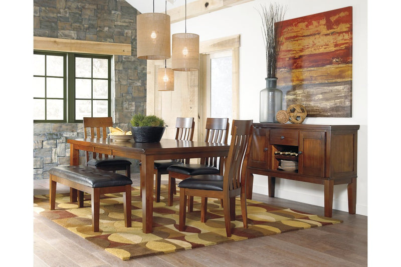 Ralene Medium Brown Dining Extension Table - Gate FurnitureDining Table