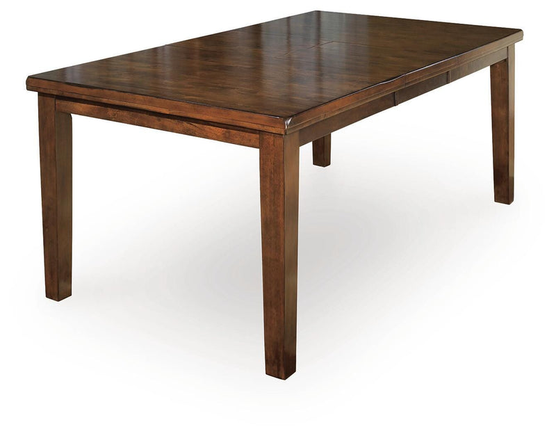 Ralene Medium Brown Dining Table and 6 Chairs and Bench - D594D10