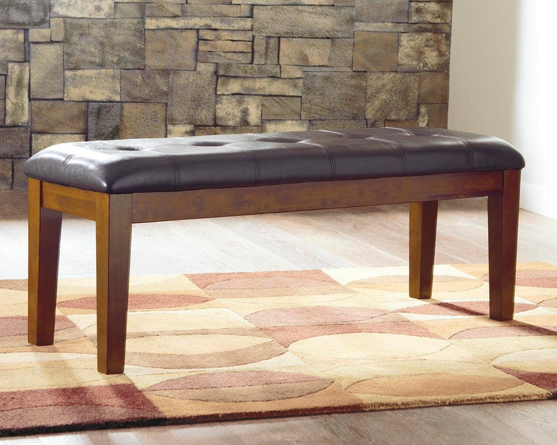 Ralene Medium Brown Dining Table and 6 Chairs and Bench - D594D10