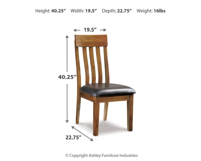 Ralene Medium Brown Dining Table and 6 Chairs and Bench - D594D10