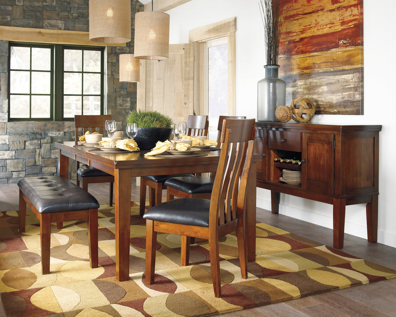 Ralene Medium Brown Extendable Dining Set - Gate FurnitureDining Room Set