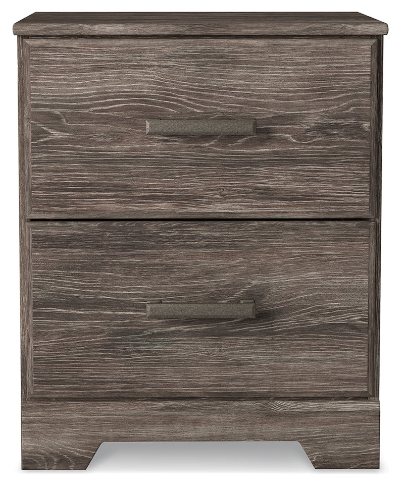 Ralinksi Full Panel Bed with Mirrored Dresser and 2 Nightstands in Gray from Ashley - Luna Furniture