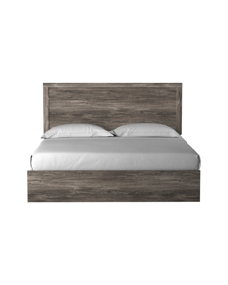 Ralinksi Gray King Panel Bed - Gate FurnitureKing Bed