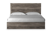 Ralinksi Gray King Panel Bed - Gate FurnitureKing Bed
