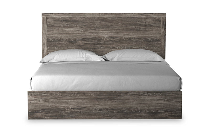 Ralinksi Gray King Panel Bed - Gate FurnitureKing Bed
