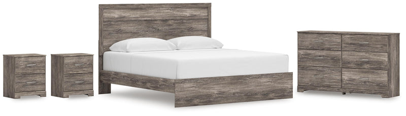 Ralinksi King Panel Bed and Dresser in Gray - PKG018437