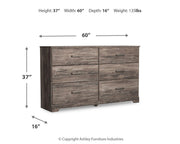Ralinksi King Panel Bed and Dresser in Gray - PKG018437