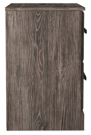 Ralinksi King Panel Bed with 2 Nightstands in Gray from Ashley - Luna Furniture
