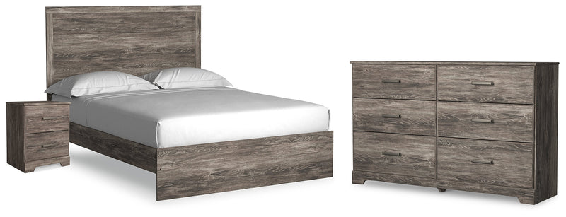 Ralinksi Queen Panel Bed with Dresser and Nightstand in Gray from Ashley - Luna Furniture