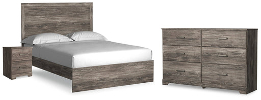 Ralinksi Queen Panel Bed with Dresser and Nightstand in Gray from Ashley - Luna Furniture