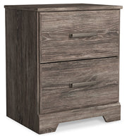 Ralinksi Twin Panel Bed with Nightstand in Gray from Ashley - Luna Furniture