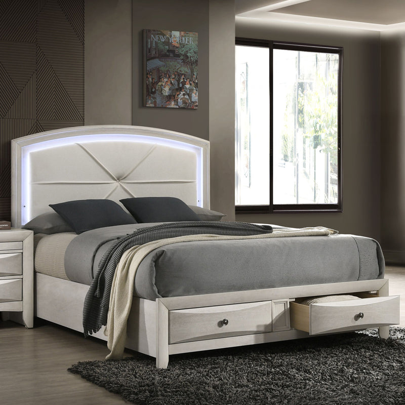 Ramondi EK Bed w/Storage & LED - BD05281EK