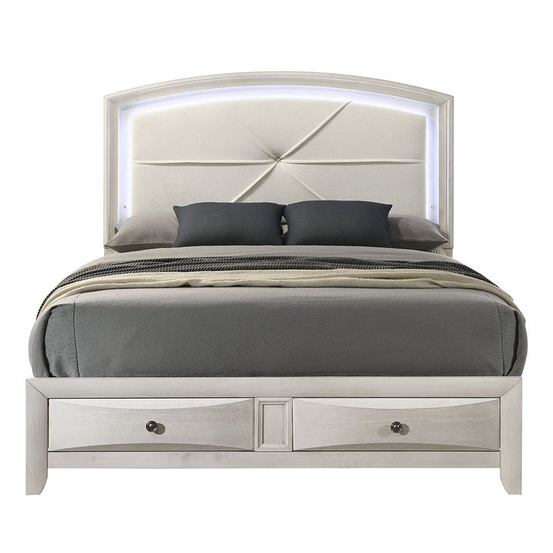 Ramondi EK Bed w/Storage & LED - BD05281EK