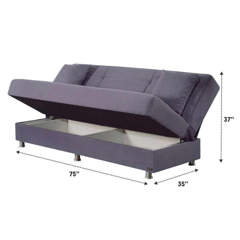 Ramsey 75 in. Convertible Sleeper Sofa in with Storage - Gate FurnitureSleeper Sofa