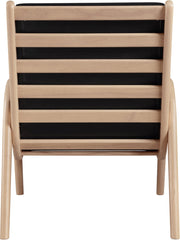 Randal Vegan Leather Upholstered Accent Chair in Black - 33056Black