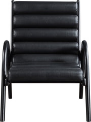 Randal Vegan Leather Upholstered Accent Chair in Black - 33057Black