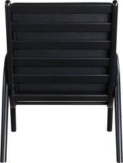 Randal Vegan Leather Upholstered Accent Chair in Black - 33057Black