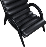 Randal Vegan Leather Upholstered Accent Chair in Black - 33057Black