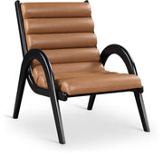 Randal Vegan Leather Upholstered Accent Chair in Cognac - 33057Cognac
