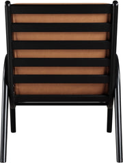 Randal Vegan Leather Upholstered Accent Chair in Cognac - 33057Cognac