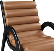 Randal Vegan Leather Upholstered Accent Chair in Cognac - 33057Cognac