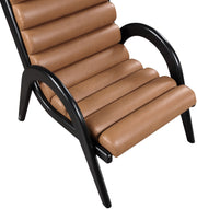 Randal Vegan Leather Upholstered Accent Chair in Cognac - 33057Cognac