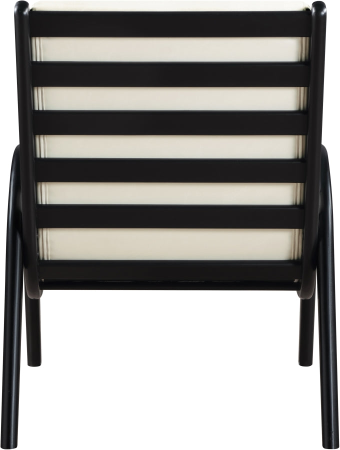 Randal Vegan Leather Upholstered Accent Chair in Cream - 33057Cream