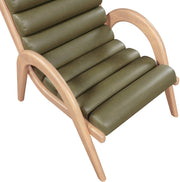 Randal Vegan Leather Upholstered Accent Chair in Olive - 33056Olive
