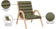 Randal Vegan Leather Upholstered Accent Chair in Olive - 33056Olive