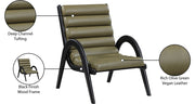 Randal Vegan Leather Upholstered Accent Chair in Olive - 33057Olive