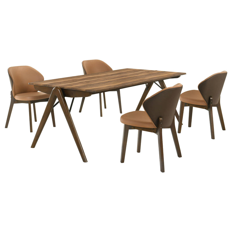 Randolph 5-piece Smart Top Rectangular Dining Set Sheesham and Brown - 192521-S5