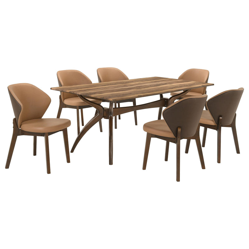 Randolph 7-piece Smart Top Rectangular Dining Set Sheesham and Brown - 192520-S7