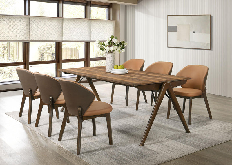 Randolph 82-inch Smart Top Rectangular Dining Table Sheesham and Brown - 192521