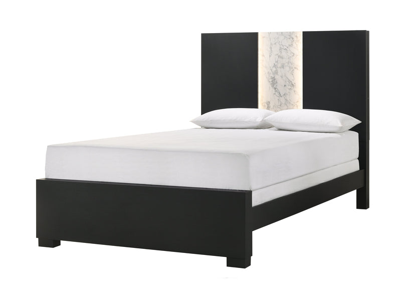 Rangley Black LED Panel Bedroom Set - Gate FurnitureBedroom Set