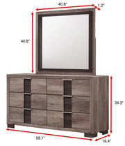 Rangley Brown LED Panel Bedroom Set - Gate FurnitureBedroom Set