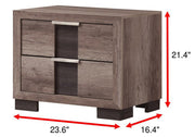 Rangley Brown LED Panel Bedroom Set - Gate FurnitureBedroom Set