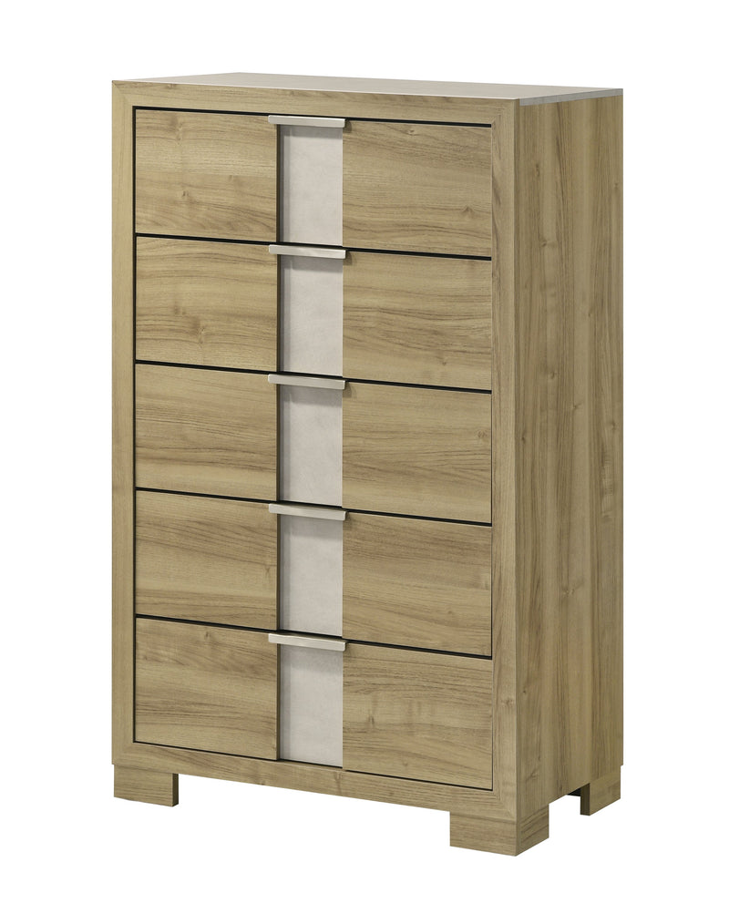 Rangley Driftwood LED Panel Bedroom Set - Gate FurnitureBedroom Set