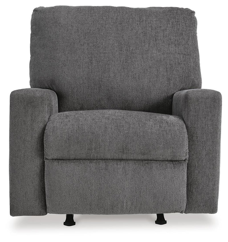 Rannis Pewter Twin Sofa Sleeper and Recliner - 53602U2