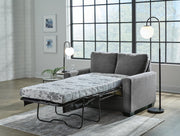 Rannis Pewter Twin Sofa Sleeper and Recliner - 53602U2