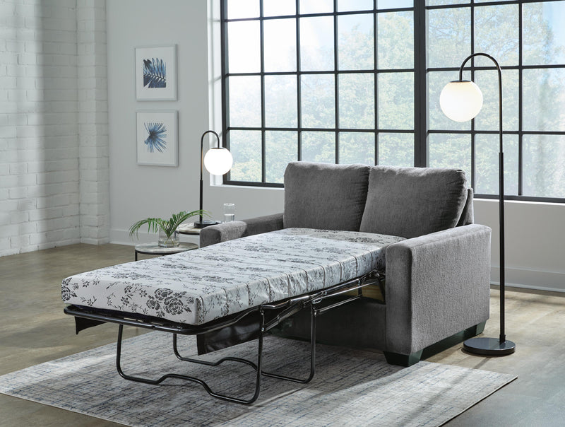 Rannis Pewter Twin Sofa Sleeper and Recliner - 53602U2
