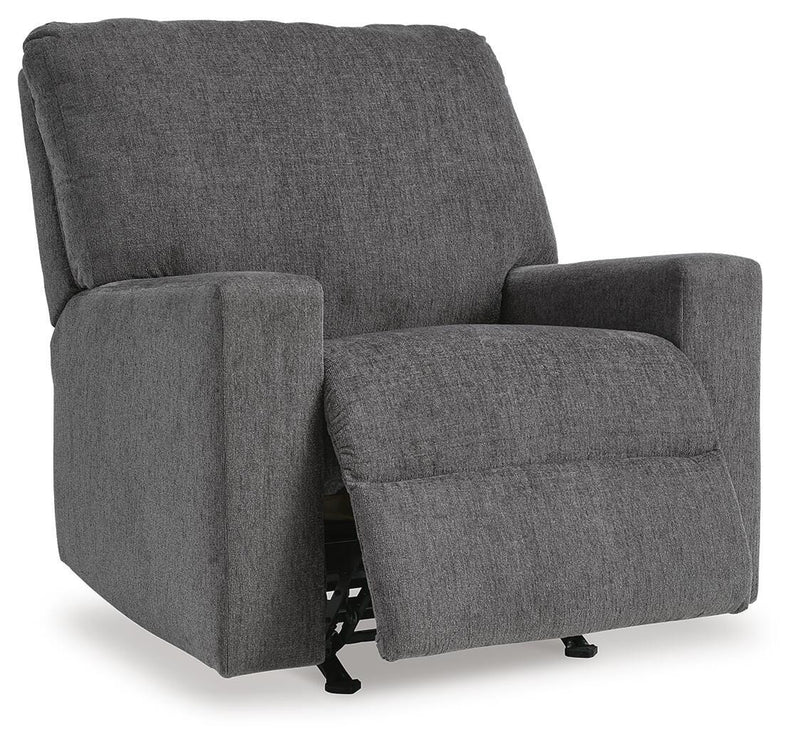 Rannis Pewter Twin Sofa Sleeper and Recliner - 53602U2