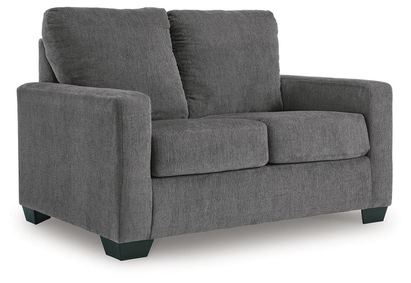 Rannis Pewter Twin Sofa Sleeper and Recliner - 53602U2