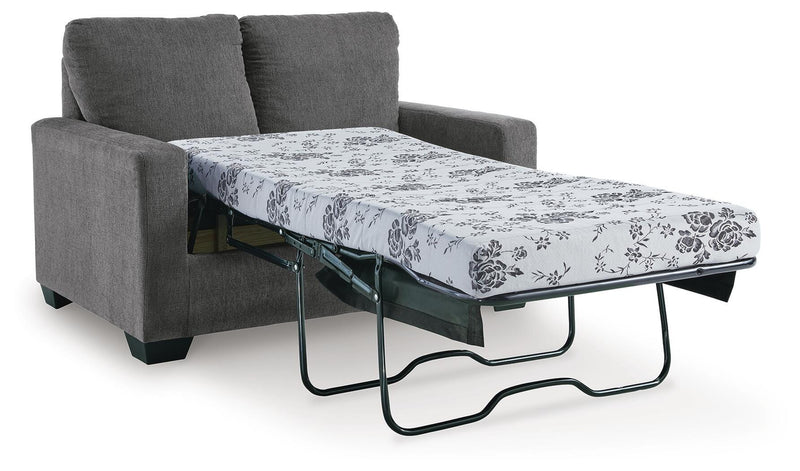 Rannis Pewter Twin Sofa Sleeper and Recliner - 53602U2