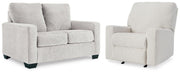 Rannis Snow Twin Sofa Sleeper and Recliner - 53603U1
